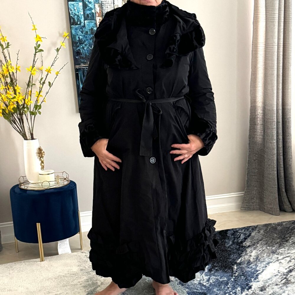 Womens Long Fleece lined Coat